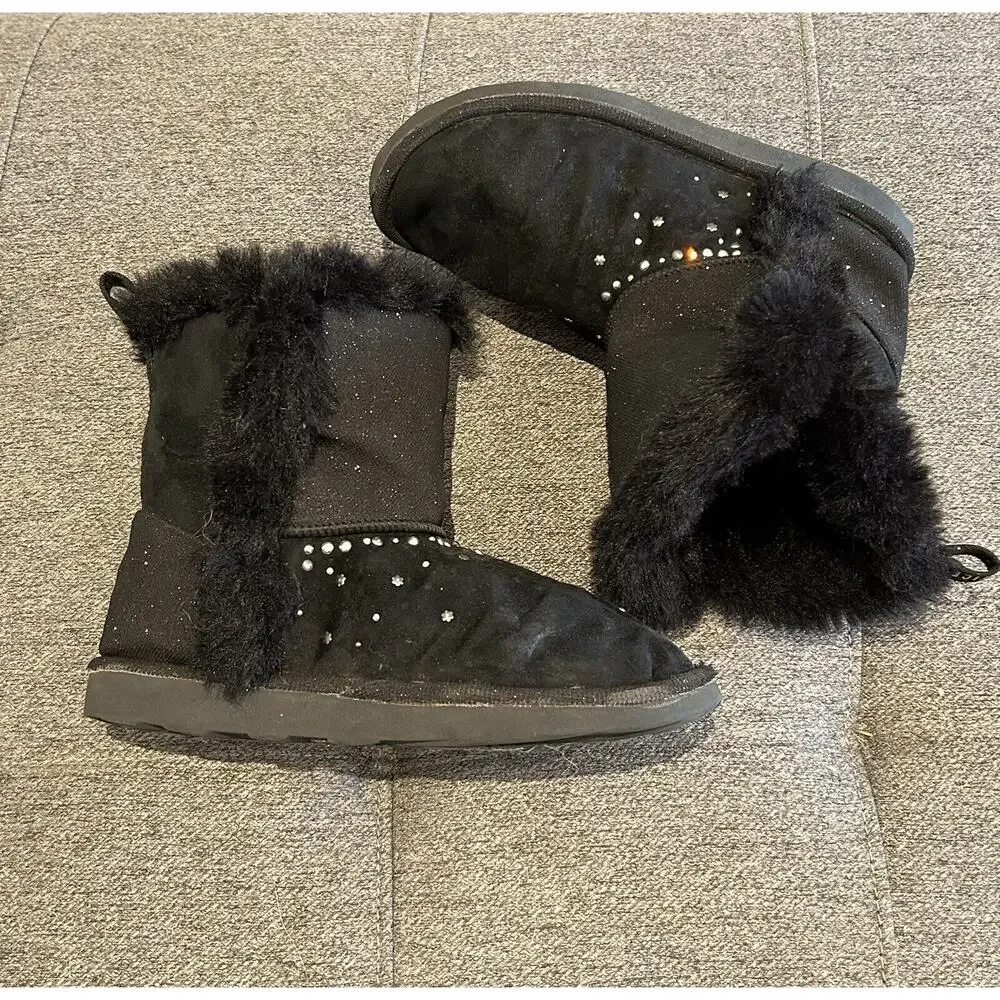 Justice girls size 5 Black Boots